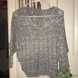 3/4 Sleeve Crochet Sweater